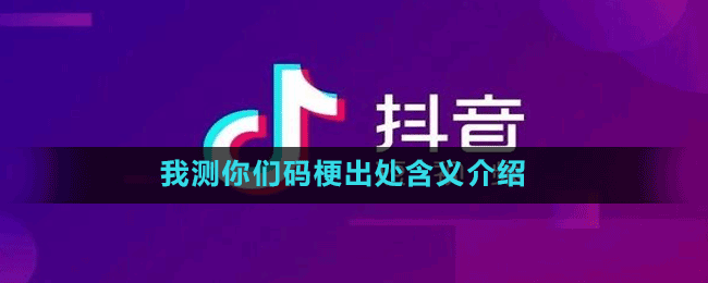 我測(cè)你們碼梗出處含義介紹