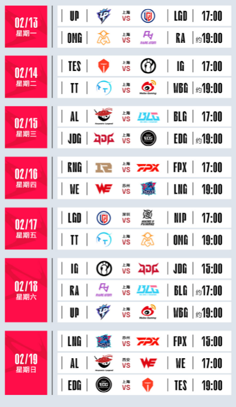 《英雄聯(lián)盟》LPL2023年春季賽賽程內(nèi)容分享