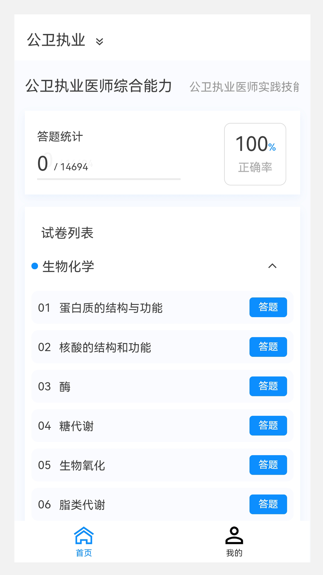 公衛(wèi)執(zhí)業(yè)醫(yī)師100題庫(kù)截圖(3)