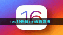 ios16喚醒siri設置方法