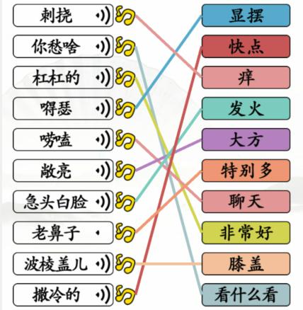 《漢字找茬王》第120關通關方法